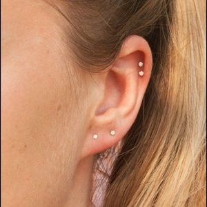 ON HOLD For LH 1 Pair 10k Real Diamond Earrings